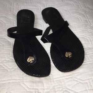 Black Patent Leather Kate Spade Sandals